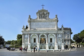 Baroque fountain Fontana Paola, Rome, Lazio, Italy, Europe