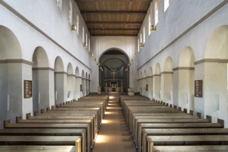 Interior of the Abdinghof Church in Paderborn, North Rhine-Westphalia, Germany, Europe