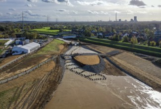 Dinslaken, Voerde, North Rhine-Westphalia, Germany, Inauguration of the new Emscher estuary into