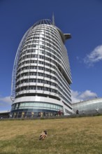 Europe, Germany, Bremen, Bremerhaven, Maritim, Hotel Sail-City, height 140 m, viewing platform,