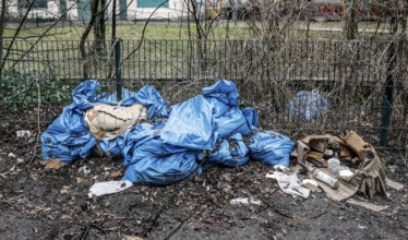 Illegal waste disposal in the Berlin district of Wedding, 15.02.2024