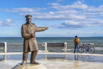 Monument to Captain Luis Pardo Villalón, saviour of the expedition of explorer Ernest Shackleton,