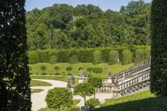 The Grosssedlitz Baroque Garden with the Friedrich Palace is located on a hill on the left bank of