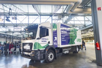 Presentation of the first fuel cell lorry from FES GmbH Fahrzeug-Entwicklung Sachsen. FES GmbH has