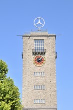 Station tower, main railway station in Stuttgart, Baden-Württemberg, Germany, Europe