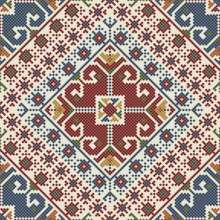 Traditional Bulgarian embroidery vector pattern