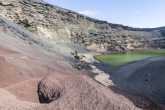 Lago verde, El Golfo, Lanzarote, Canary Islands, Spain, Europe