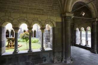 Romanesque monastery church, Benedictine Abbey Maria Laach, Eifel, Rhineland-Palatinate, Germany,