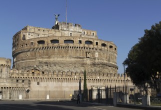 Engelsburg, Castel Sant'Angelo oder Mausoleo di Adriano, Rom, Italien / Mausoleum des Hadrian,