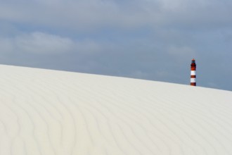 Lighthouse in the dunes, Amrum, North Frisian Islands, Schleswig-Holstein, Germany, Europe