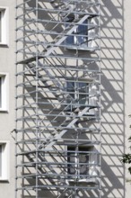 Scaffolding, Shadow, Summer, Germany, Europe