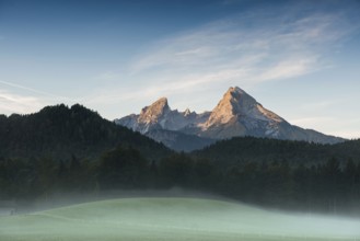 Watzmann, sunrise, Berchtesgadener Land, Upper Bavaria, Bavaria, Germany, Europe