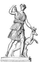 In Roman mythology, Diana is the goddess of hunting, the moon and childbirth, protector of woman