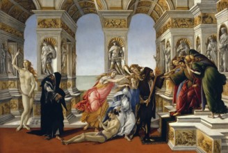 Die Verleumdung des Apelles, Calumny of Apelles (1494), Painting by Sandro Botticelli (1 March