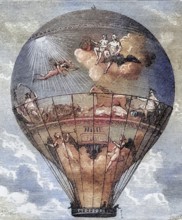 Le Flesselle Ballon der Gebrüder Montgolfier 1784, Le Flesselle Balloon made by the Montgolfier