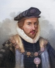 Sir Christopher Hatton 1540-1591 Lord Chancellor of England from 1587-1591, Sir Christopher Hatton