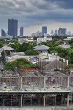 Skyline and residential buildings, Bangkok, Thailand, Asia