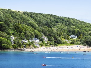 Boats and Yachts on Kingsbridge Estuary in Salcombe and Mill Bay, Batson Creek, Southpool Creek,