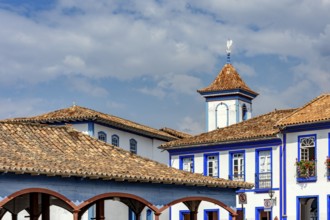 Old buildings in baroque and colonial style in the historic city of Diamantina in Minas Gerais,