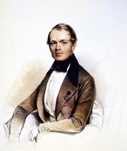 Moritz Johann Baptist Saint-Genois (1816-1886), civil servant, Historical, digitally restored