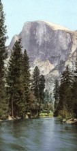 California, South Dome, Yosemite Valley, United States of America, USA, digitally restored