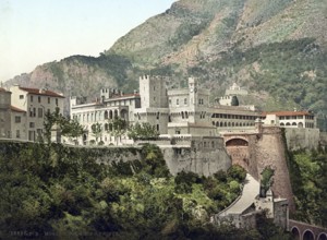 Palais du Prince, Prince's Palace, Monaco, 1890, Historical, digitally restored reproduction from a