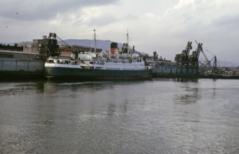 TSS Steamship railway ferry Duke of Rothesay, harbour basin of Belfast, Northern Ireland, United