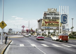 Historic vintage pictures of the Strip in Las Vegas, Nevada, USA in 1976