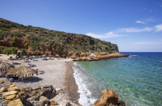 Afrata Beach, Afrata, Rodopou Peninsula, Kolymbari, West Crete, Crete, Greece, Europe