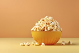 Bowl with popcorn. KI generiert, generiert AI generated