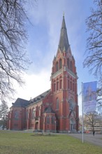 Neo-Gothic St Paul's Church, Heidenheim an der Brenz, Swabian Alb, Baden-Württemberg, Germany,