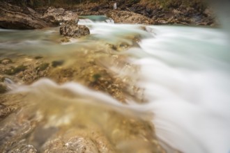 The Riss creek flowing fast through the Eng valley