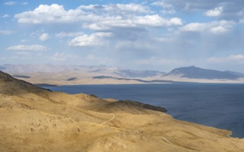 Highlands, Song Kul mountain lake, Naryn region, Kyrgyzstan, Asia