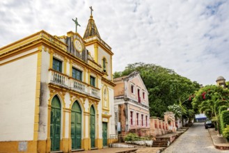 Slope in the city of Olinda with historic church and colonial-style houses (Editado), Olinda,