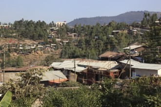 Lalibela, view of part of the village, Ethiopia, Africa