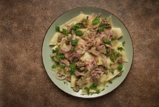 Beshbarmak, Kazakh meat, boiled meat with noodles