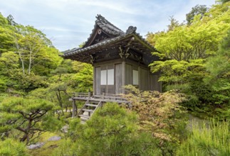 Jibutsudo shrine, Okochi Sanso Garden, Arashiyama, Kyoto, Japan, Asia