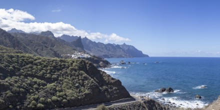 Atlantic coast near Taganana, Tagana valley, Barranco de la Iglesia, Anaga mountains, Las Montanas