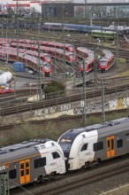 DB Regio stabling facility in Cologne Deutzerfeld, where suburban trains and regional trains wait