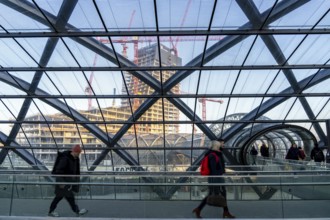 Shell of the Elbtower construction project, the architectural completion of Hafencity Hamburg, in