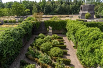 The Duisburg Nord Landscape Park, gardens in the storage bunkers of the sintering plant,