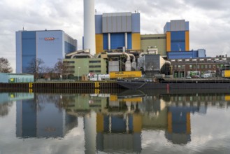 GMVA Gemeinschafts-Müll- Verbrennungsanlage Niederrhein GmbH, on the Rhine-Herne Canal, Oberhausen,