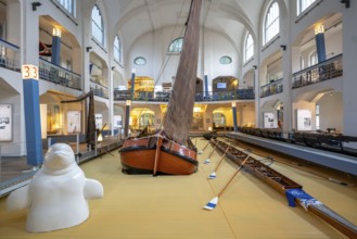 Museum of German Inland Navigation, in the former Ruhrort indoor swimming pool, in Duisburg, cargo