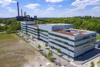 New building of the Folkwang University of the Arts, on the site of the Zollverein Coal Mine