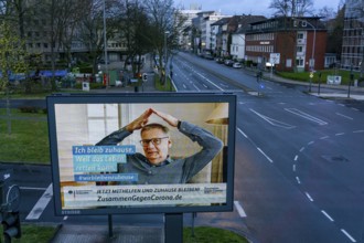 Appeal by the Federal Ministry of Health to stay at home, with Günther Jauch, advertising campaign,