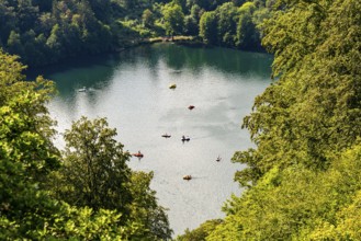 Gemündener Maar, Vulkaneifel, Vulkansee, Eifel, Rhineland-Palatinate, Germany, Europe