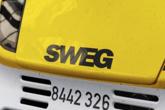 SWEG logo on a regional train Regional train at Stuttgart Central Station, Germany, Europe