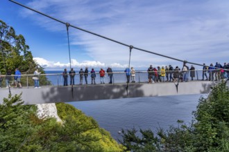 The Königsstuhl Skywalk on the chalk cliffs of Rügen, viewing platform on the famous Königsstuhl