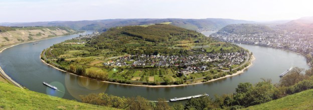 The Rhine bend near Boppard, Rhineland-Palatinate