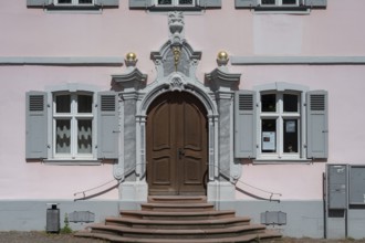 Baroque entrance portal from the former Ettenheimmünster monastery in 1777, today a community